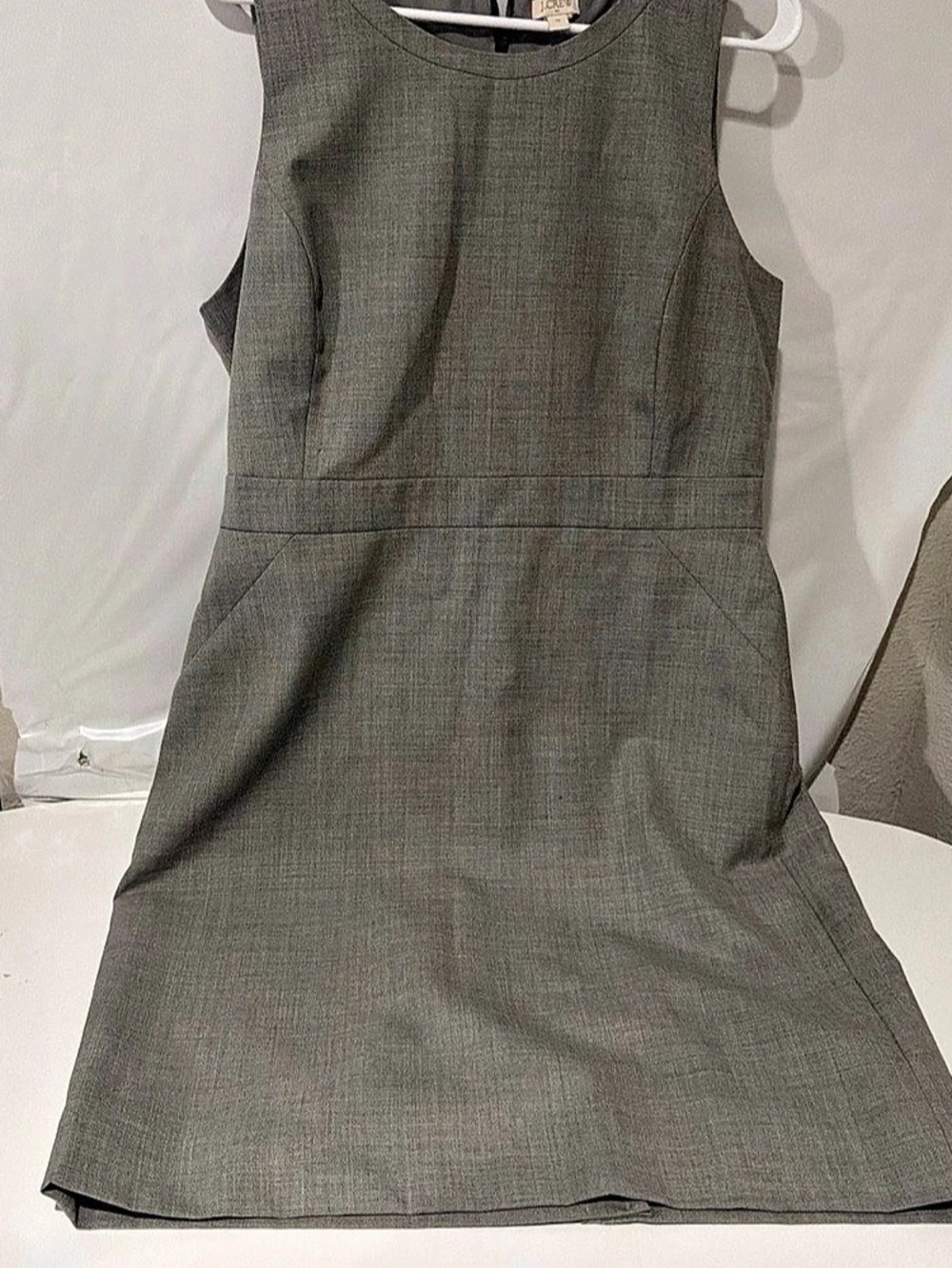 J.Crew Resume Dress in Italian Stretch Wool Gray Size 14